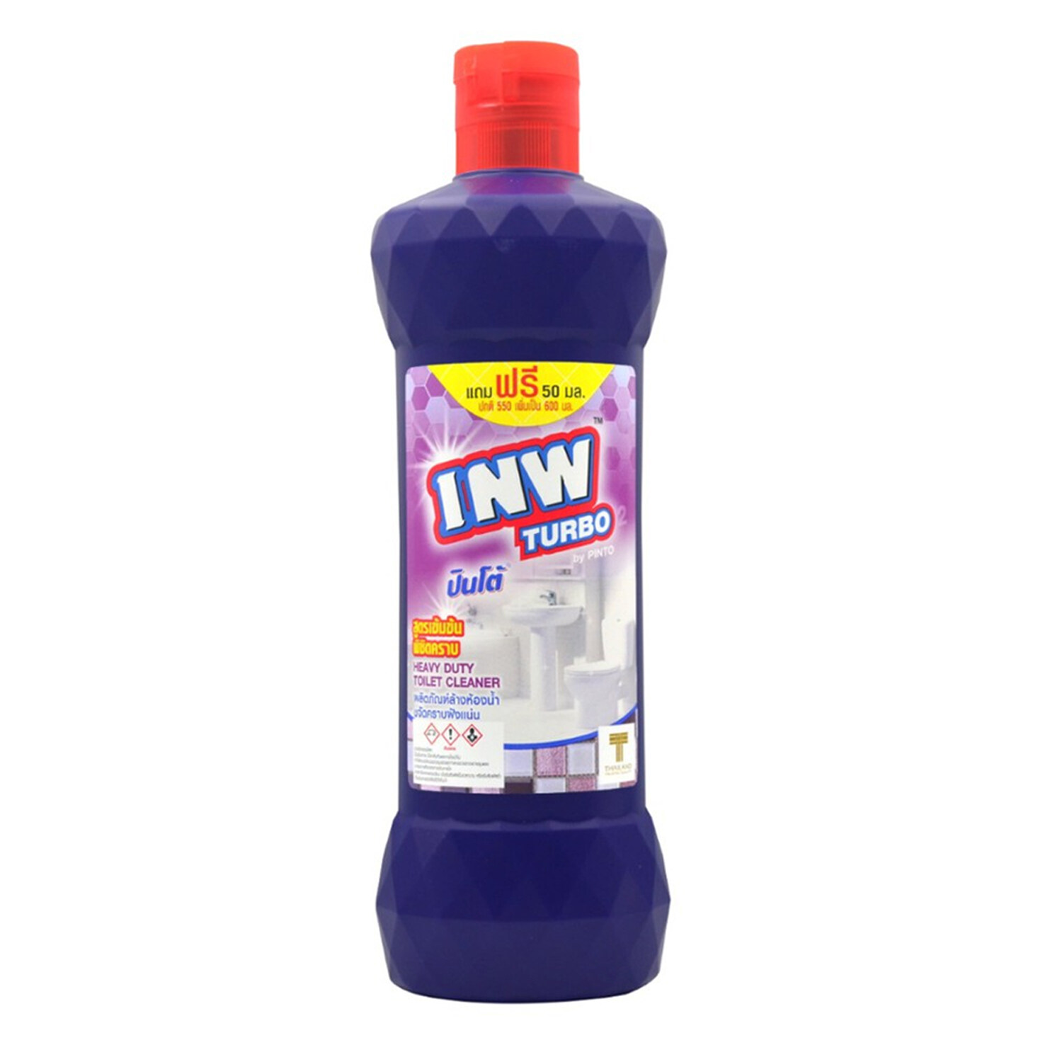 น้ำยาล้างห้องน้ำ สีม่วง INW 500มล. (1*12)