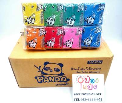 ดินน้ำมันก้อน PANDA ขนาด 90กรัม  (ขายยกลัง) 504บาท1*144