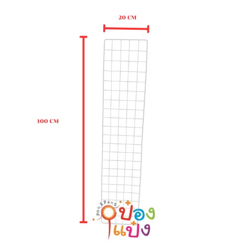 ตะแกรงชุบ สีขาว 20x100 SC