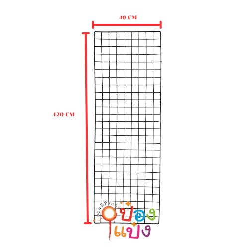 ตะแกรงชุบ สีดำ 40x120 SC