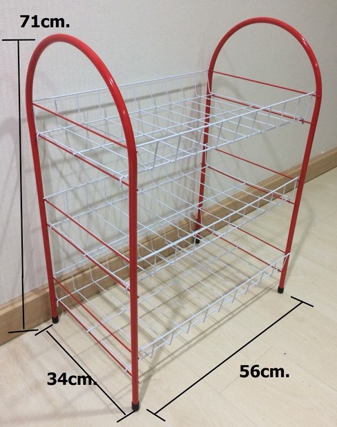 ชั้นวางของ3ชั้น ทรงโค้ง 34x56x71 105บาท/ชิ้น ขั้นต่ำ 3 ชิ้น