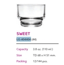 แก้ว SWEET ใส 3.8 Oz. (110ml) สินค้า10บาท 404404(44)