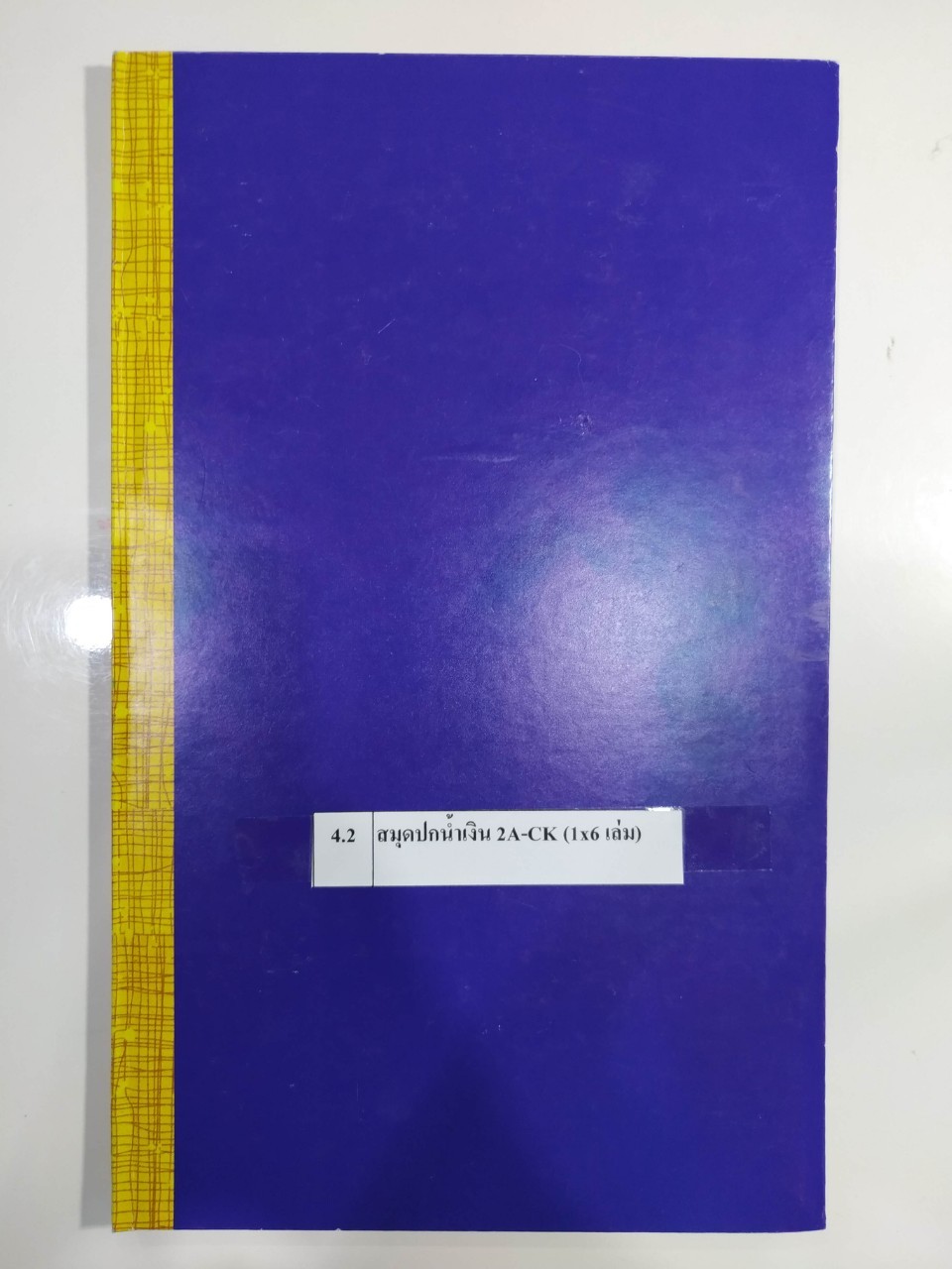 สมุดบัญชีปกน้ำเงิน เบอร์ 2 32.5x19.5cm.  (1*120)  CK-PN001