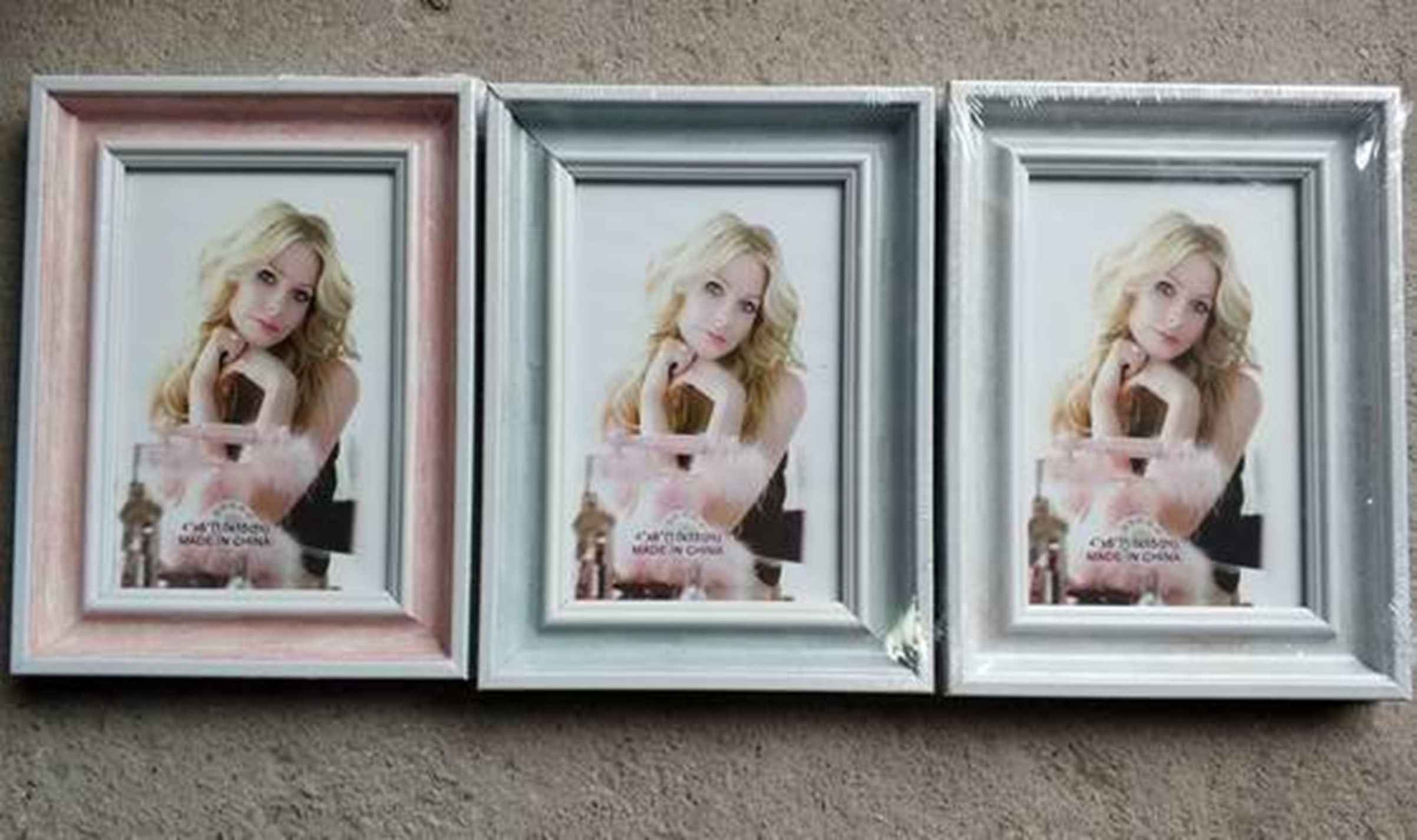 กรอบรูปไฮโซ 4x6 สีพื้น  ขอบลึก 