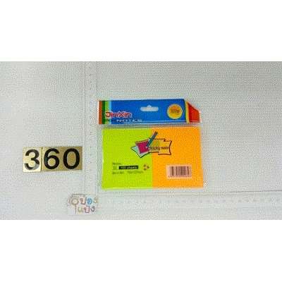 กระดาษโน๊ต(โพสท์อิท) แผ่นใหญ่1x2 1*360  XTH1230-2